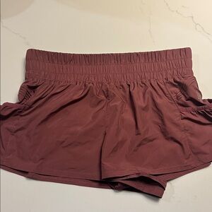 Free People FP Movement - Size Medium - Get Your Flirt On Shorts - Clove
